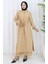 Boydan Düğmeli Tunik Pantolon Ikili Takım 2100-05 Sütlü Kahve 1