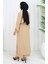Boydan Düğmeli Tunik Pantolon Ikili Takım 2100-05 Sütlü Kahve 5