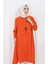 Krep Kumaş Salaş Tunik 1011-03 Kiremit 3