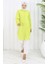 Boydan Düğmeli Tunik 3118-02 Sarımtırak Yeşil 2