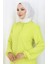 Boydan Düğmeli Tunik 3118-02 Sarımtırak Yeşil 3
