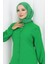 Boydan Düğmeli Tunik 3118-06 Zümrüt Yeşili 2