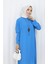 Krep Kumaş Salaş Tunik 1011-08 Mavi 3