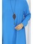 Krep Kumaş Salaş Tunik 1011-08 Mavi 4