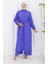 Boydan Düğmeli Tunik Pantolon Ikili Takım 2100-03 Saks 1