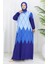 Eteğe Sulu Viskon Kare Yaka Elbise 984585E-03 Indigo 1
