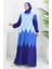 Eteğe Sulu Viskon Kare Yaka Elbise 984585E-03 Indigo 2