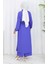 Boydan Düğmeli Tunik Pantolon Ikili Takım 2100-03 Saks 5