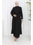 Boydan Düğmeli Tunik Pantolon Ikili Takım 2100-04 Siyah 1