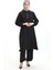 Gömlek Yaka Tunik Pantolon Ikili Takım 0123-06 Siyah 1