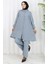Boydan Düğmeli Tunik Pantolon Ikili Takım 2108-02 Gri 2