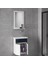 Miniço-Sb Ebeveyn 45 cm x 28 cm Aynalı Lüx Lavabolu Banyo Dolabı- 1. Sınıf Mdf-Beyaz Siyah 1