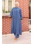 Aerobin Kumaş Tunik Pantolon Ikili Takım 2103-01 Indigo 1