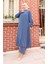 Aerobin Kumaş Tunik Pantolon Ikili Takım 2103-01 Indigo 2