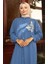 Aerobin Kumaş Tunik Pantolon Ikili Takım 2102-01 Indigo 3