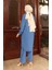 Aerobin Kumaş Tunik Pantolon Ikili Takım 2102-01 Indigo 5