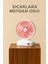 Pembe 2 Kademeli Mini Masaüstü Fan – Sessiz, USB Şarjlı, 4 Pervaneli 1