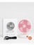 Pembe 2 Kademeli Mini Masaüstü Fan – Sessiz, USB Şarjlı, 4 Pervaneli 2