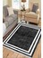 Antrasit Modern Halı Makinede Yıkanabilir Kaymaz Taban Kilim Dot Tabanlı Salon Halısı 0070B 1