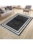 Antrasit Modern Halı Makinede Yıkanabilir Kaymaz Taban Kilim Dot Tabanlı Salon Halısı 0070B 3