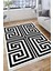 Çizgili Kilim Makinede Yıkanabilir Kaymaz Tabanlı Halı Yolluk Dot Tabanlı Salon Halısı 0096A 4