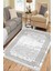 Kırık Beyaz Halı Makinede Yıkanabilir Kaymaz Taban Kilim Dot Tabanlı Salon Halısı 0084A 3