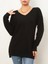 Kadın Uzun Kollu V Yaka Triko Bluz 1