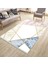 Geometrik Çizgili Makinede Yıkanabilir Kaymaz Taban Halı Dot Tabanlı Salon Halısı 0123A 3