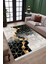 Petek Desenli Bronz Halı Kaymaz Taban Makinede Yıkanabilir Dot Tabanlı Salon Halısı 0033I 2