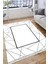 Siyah Çizgili Geometrik Halı Kaymaz Taban Makinede Yıkanabilir Dot Tabanlı Salon Halısı 0032D 4