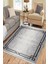 Overloklu Modern Halı Makinede Yıkanabilir Kaymaz Taban Kilim Dot Tabanlı Salon Halısı 0069A 1