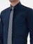 Erkek Lacivert Slim Fit Klasik Yaka Basic Gömlek 50304037-VR033 7