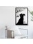 Siyah Ahşap Gelin Damat Evlilik 50CM x 70CM Tablo Duvar Dekoru 3mm Mdf Lazer Kesim 1