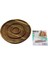 Akasya Yuvarlak 2 Bölmeli=1+1 Ahşap Servis Sunum Tepsi - Tahtası 20 x 1.4 cm 1