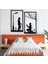 Siyah Ahşap Evlilik Teklifi 40CM x 70CM 2 Adet Tablo Duvar Dekoru 3mm Mdf Lazer Kesim 1