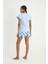 Agnes Örme Kısa Kol Pijama - Tshirt Şort Set 1