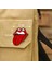 The Rolling Stones Logo Şekilli Mine Boyalı El Yapımı Broş Yaka Iğnesi 4
