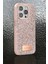 Onegif iPhone 15 Pro Bright Simli Kapak - Pembe 3