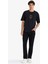 %100 Pamuk Boxy Fit Rahat Kesim Bisiklet Yaka Sırt Baskılı Kısa Kollu Tişört F8324AX25AU 2