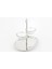 Gümüş 2li Cam Dip Soslu Oval Sunumluk 35X25X33CM 2