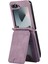 Samsung Galaxy Z Flip7 5g Kart Tutucu Kickstand Deri + Tpu Telefon Kılıfı ve Omuz Askısı (Yurt Dışından) 2