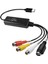 Rca Av To USB C Dönüştürücü Video Yakalama Kartı Adaptörü 1 Kanal Av Ntsc Pal Video S Video/kompozit To USB Dönüştürücü (Yurt Dışından) 1