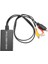 Svideo - HDMI Dönüştürücü S-Video ve 3rca Cvbs Kompozit - Ses Video Dönüştürücü Desteği 1080P 720P (Yurt Dışından) 4