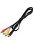 1.5m 4.9ft 3 Rca Erkek - 4 Pin S-Video Erkek Tv Pc Dönüşüm Kablosu (Yurt Dışından) 1