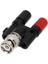 Bnc Fiş 4mm Muz Fiş Splitter Konnektörü Bnc Erkek Fiş 2X4MM Muz Dişi Jak Soket Adaptörü (Yurt Dışından) 3