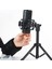 Taşınabilir Mikrofon Standı Masaüstü 3/8 Tripod Masa Standı Ayarlanabilir Mikrofon Standı Mikrofon Klipsi Tutucu Braketi (Yurt Dışından) 4