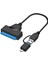 USB 3.0 USB C - Sata Kablosu Sabit Sürücü Adaptör Kablosu 2,5 Inç SSD HDD Sabit Sürücü Diski Için Veri Kablosu (Yurt Dışından) 1