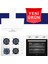 Fethy Series Beyaz Cam Ankastre Set ( FM7301W-FM2201W-FM3301W ) 1