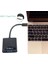 Usb-C Usb3.1 Tip C Adaptör Kablosu VGA Erkek Macbook 12 Inç Için VGA Dişi Video Aktarım Dönüştürücü 1080 P (Yurt Dışından) 4