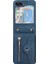 Samsung Galaxy Z Flip7 5g Cep Telefonu Kılıfı Pu Deri + Tpu Rfıd Engelleme Kart Yuvaları Kapağı 2 Kayışlı (Yurt Dışından) 5